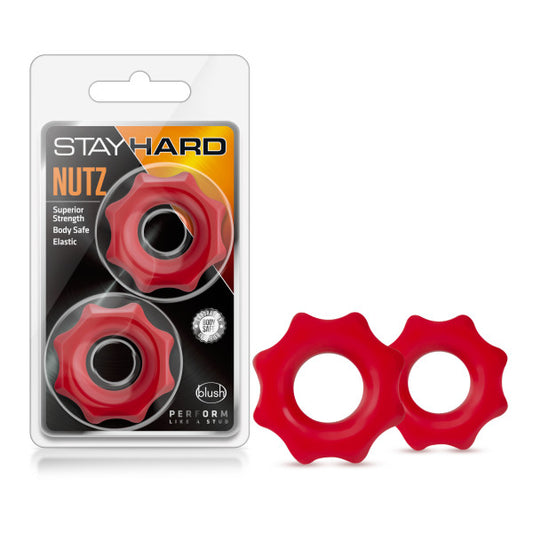 Stay Hard - Nutz - Red | 850002870268 | Available at EroticWarehouse.com