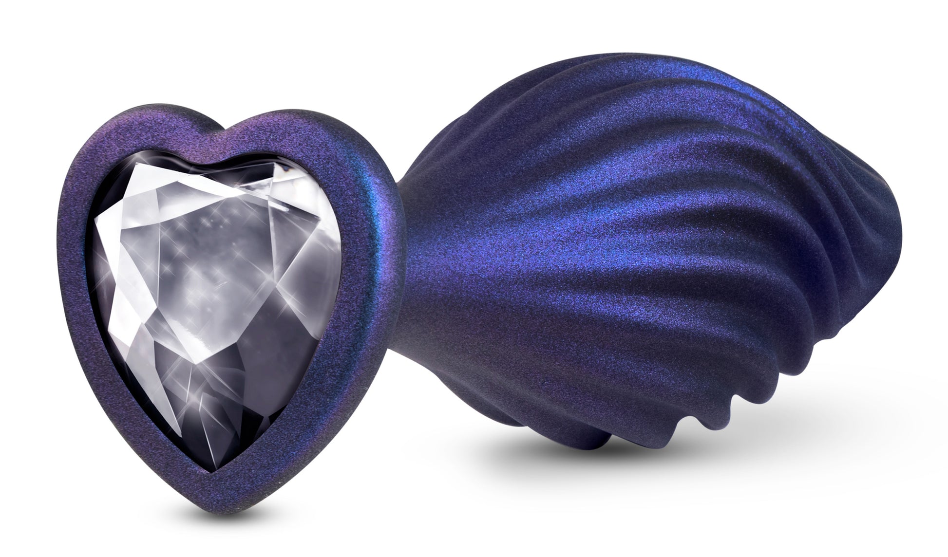 Anal Adventures Matrix - Swirling Bling Plug - Sapphire | 819835028888 | Available at EroticWarehouse.com