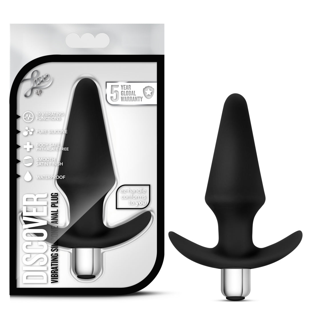 Luxe Discover - Black | 702730687017 | Available at EroticWarehouse.com