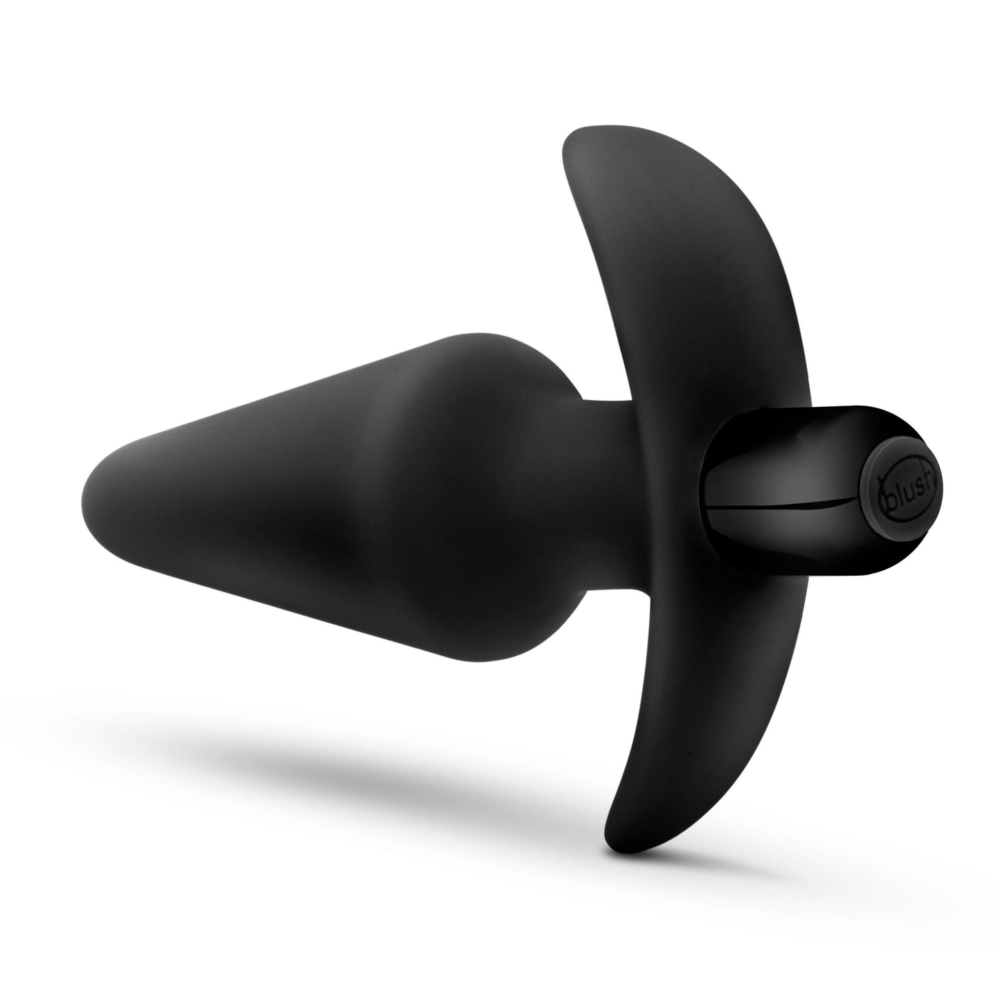 Anal Adventures Platinum - Silicone Vibrating Plug - Black | 819835027843 | Available at EroticWarehouse.com