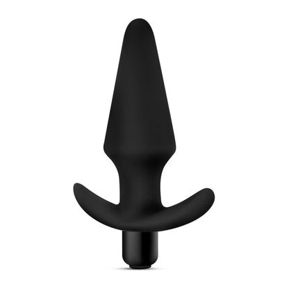 Anal Adventures Platinum - Silicone Vibrating Plug - Black | 819835027843 | Available at EroticWarehouse.com
