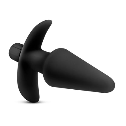 Anal Adventures Platinum - Silicone Vibrating Plug - Black | 819835027843 | Available at EroticWarehouse.com