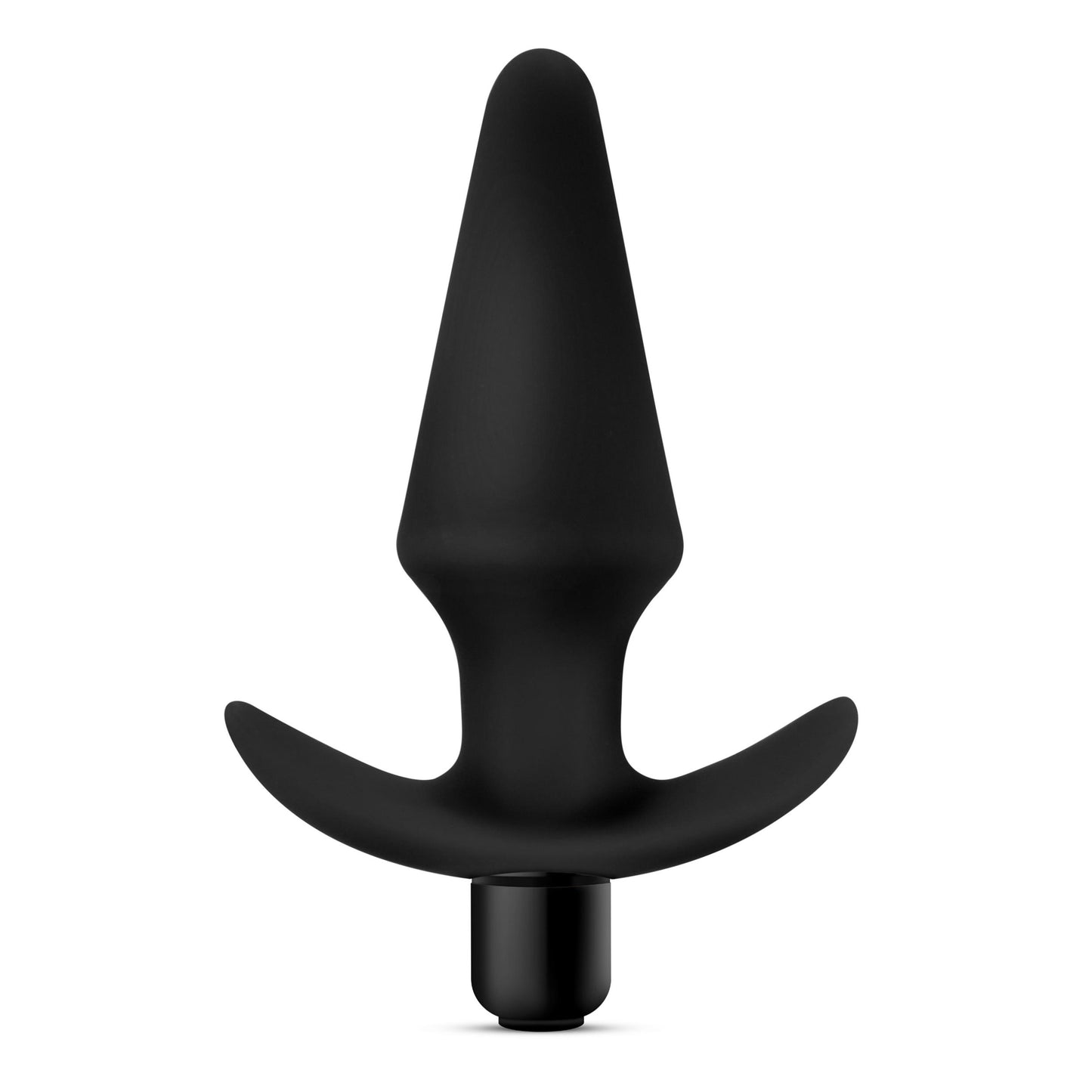 Anal Adventures Platinum - Silicone Vibrating Plug - Black | 819835027843 | Available at EroticWarehouse.com
