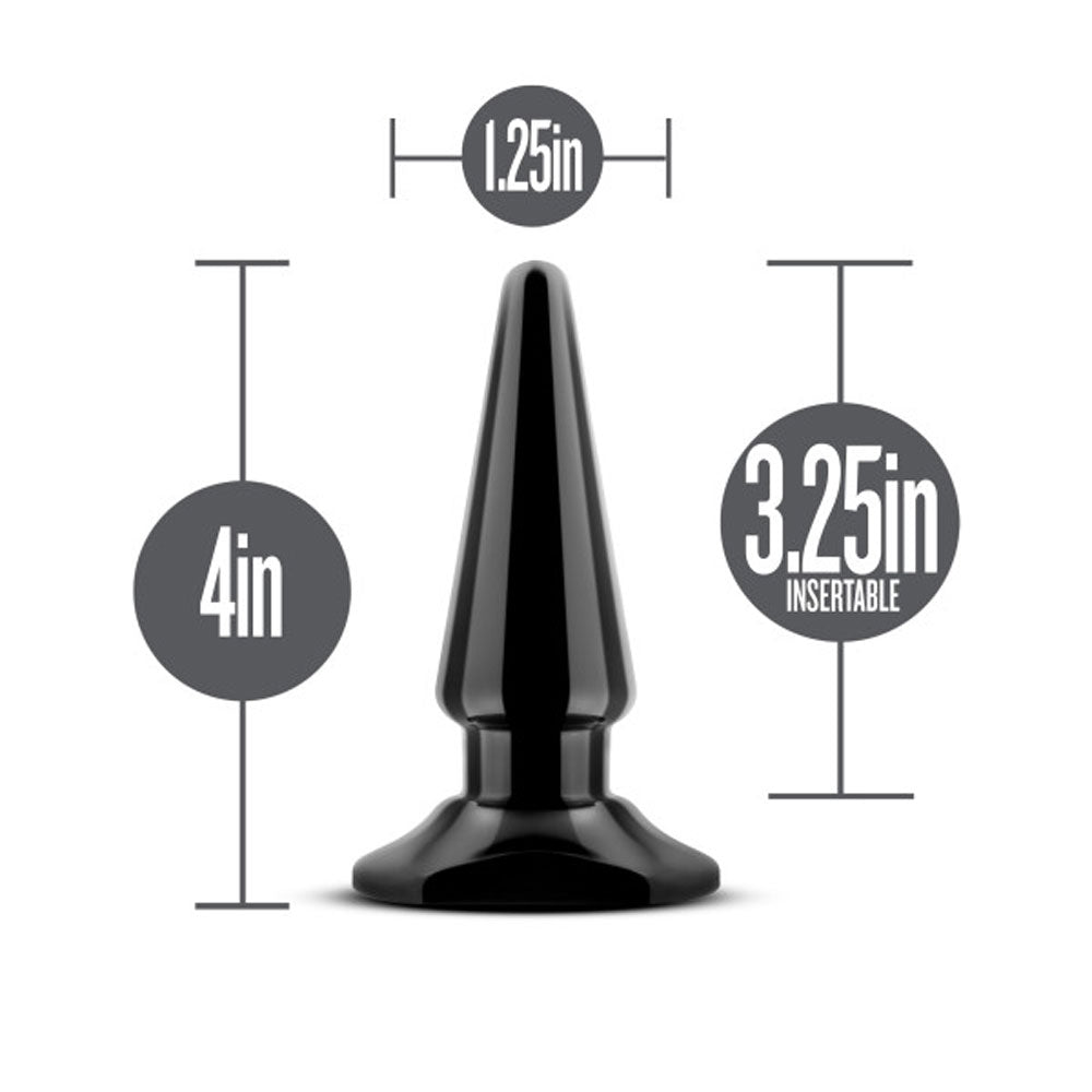 Anal Adventures - Basic Vibrating Anal Pleaser - Black | 819835025023 | Available at EroticWarehouse.com