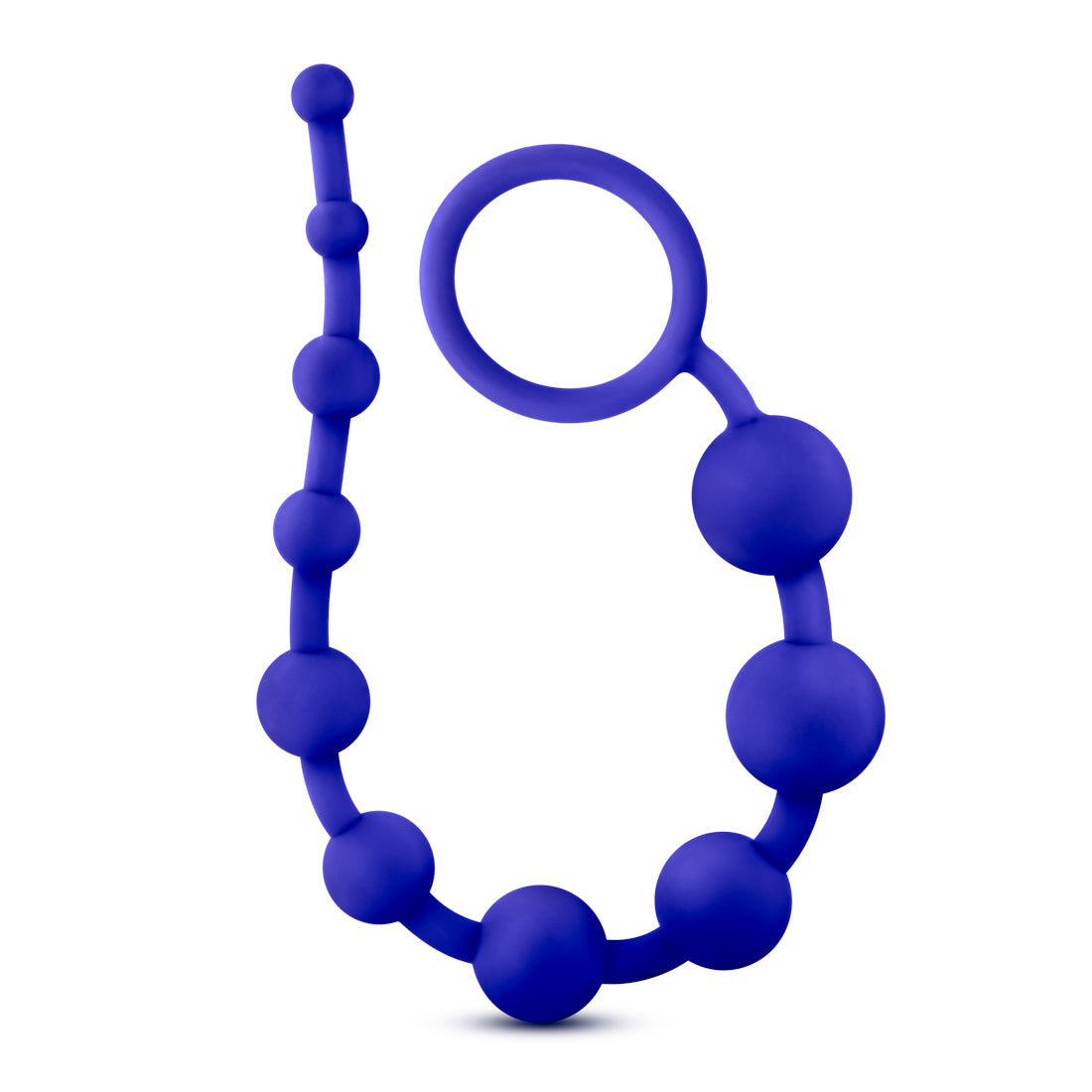 Luxe Silicone 10 Beads - Indigo | 702730691328 | Available at EroticWarehouse.com