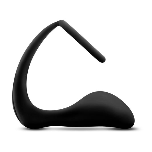 Anal Adventures - Platinum - Cock Ring Plug - Black | 850002870336 | Available at EroticWarehouse.com