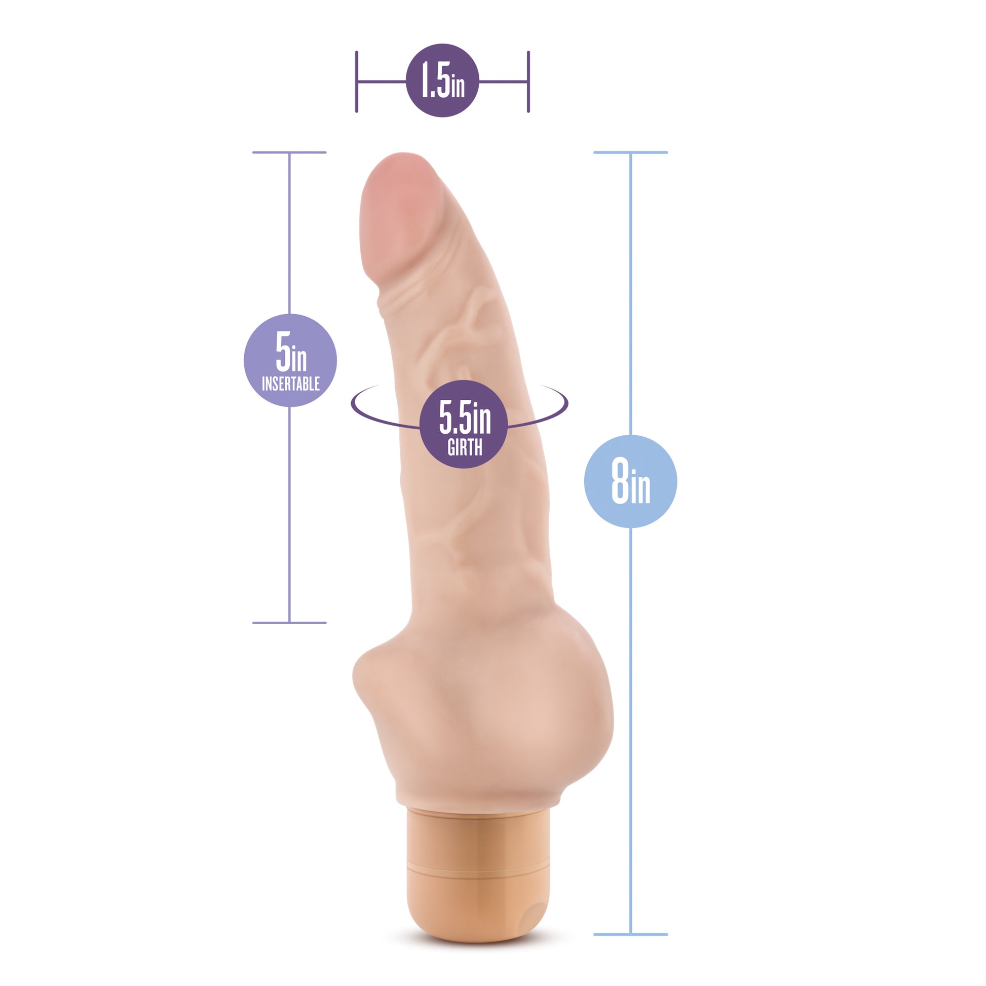 Dr. Skin - Cock Vibe #12 - Beige | 735380113735 | Available at EroticWarehouse.com