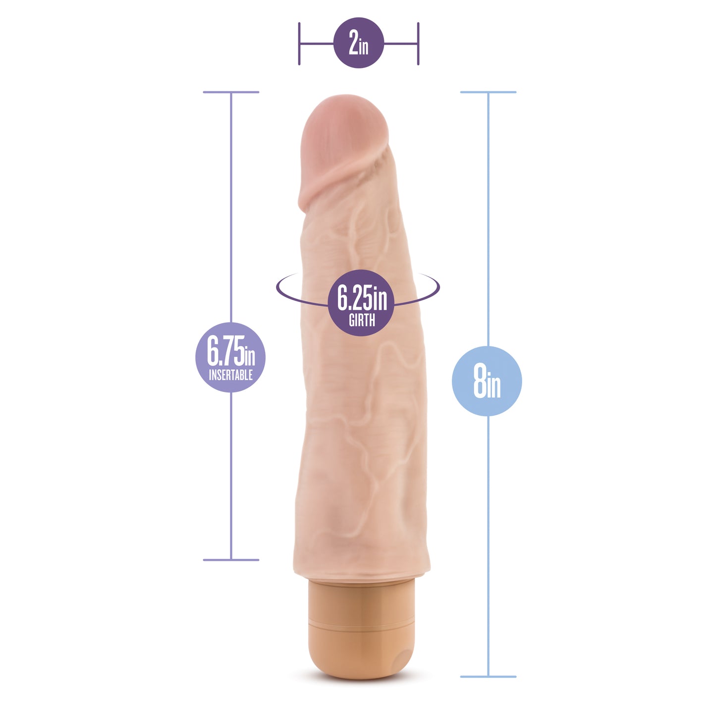 Dr. Skin - Cock Vibe 14 - Beige | 735380113834 | Available at EroticWarehouse.com