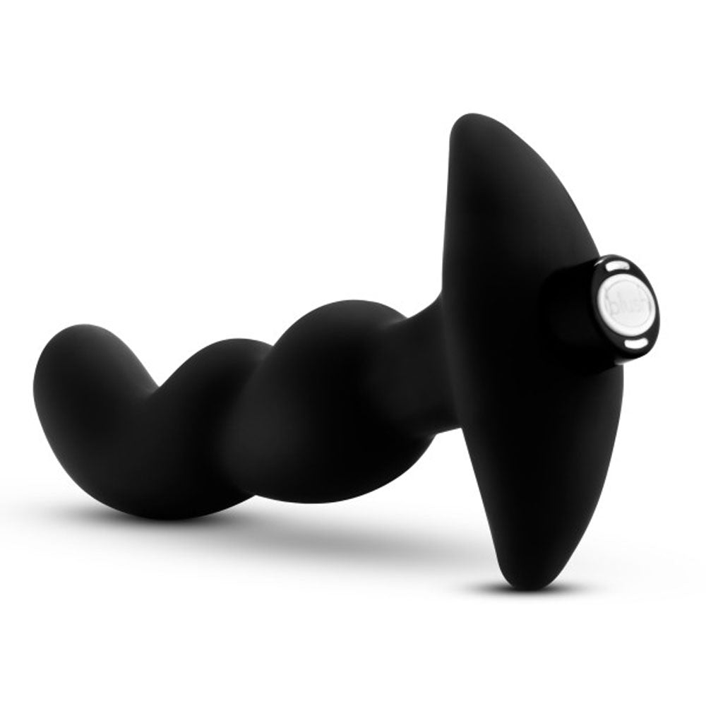 Anal Adventures - Platinum - Silicone Vibrating Prostate Massager 03 - Black | 819835026488 | Available at EroticWarehouse.com