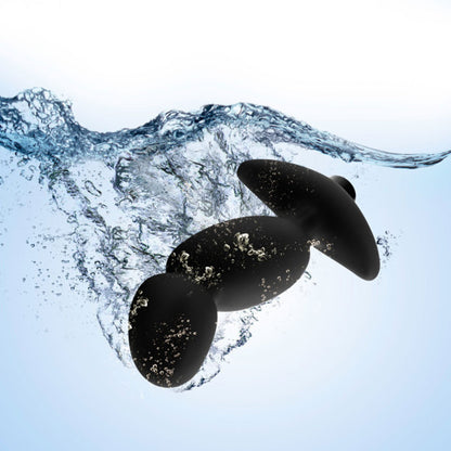 Anal Adventures - Platinum - Silicone Vibrating Prostate Massager 04 -Black | 819835026495 | Available at EroticWarehouse.com