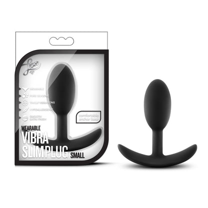 Luxe - Wearable Vibra Slim Plug - Small - Black | 819835022848 | Available at EroticWarehouse.com