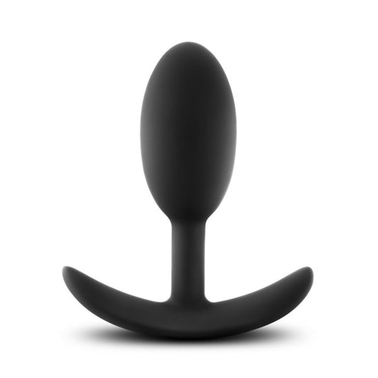 Luxe - Wearable Vibra Slim Plug - Medium - Black | 819835023418 | Available at EroticWarehouse.com