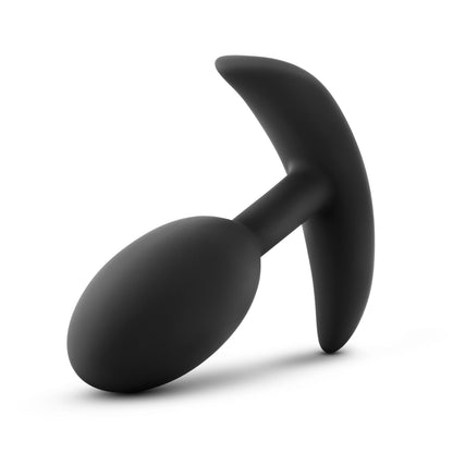 Anal Adventures - Platinum - Silicone Vibra Slim Plug -Medium - Black | 819835026419 | Available at EroticWarehouse.com