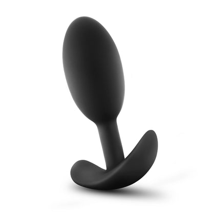 Anal Adventures - Platinum - Silicone Vibra Slim Plug -Medium - Black | 819835026419 | Available at EroticWarehouse.com