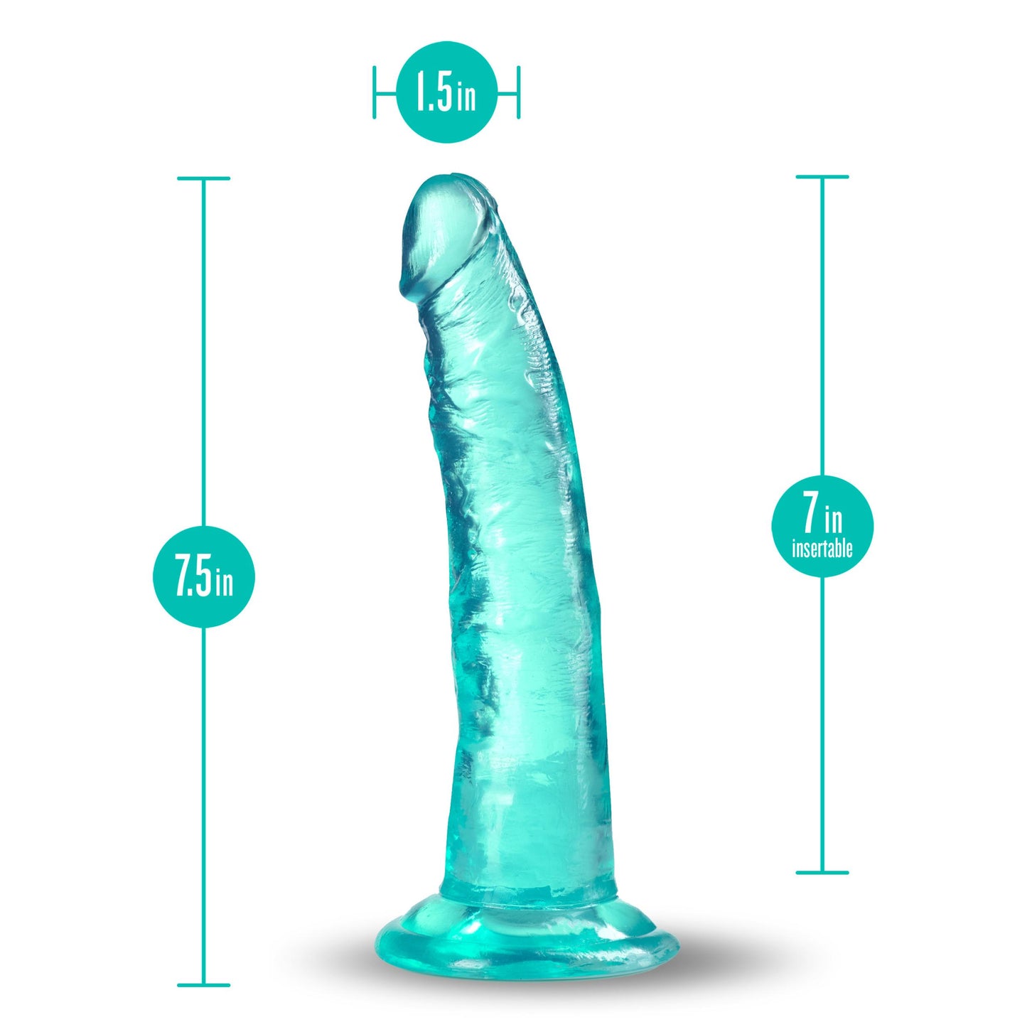 B Yours Plus - Lust N Thrust - Teal | 819835027577 | Available at EroticWarehouse.com