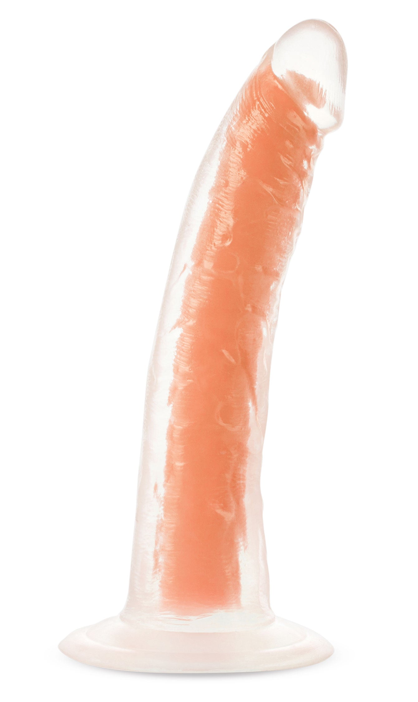 Neo Elite Glow in the Dark - Lavo - 7 Inch Silicone Dual Density Dildo - Neon Orange | 819835026044 | Available at EroticWarehouse.com