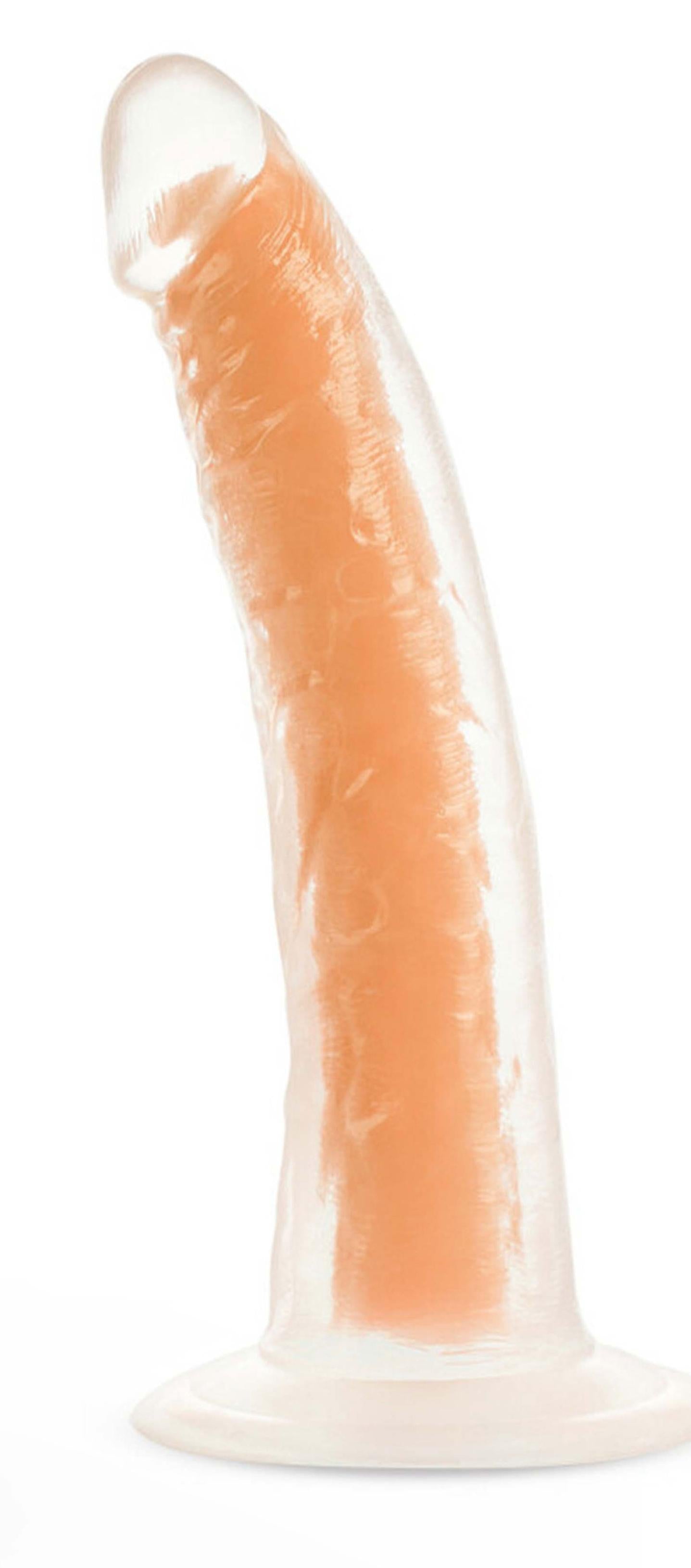 Neo Elite Glow in the Dark - Lavo - 7 Inch Silicone Dual Density Dildo - Neon Orange | 819835026044 | Available at EroticWarehouse.com