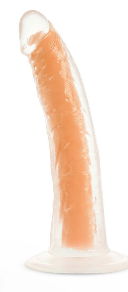 Neo Elite Glow in the Dark - Lavo - 7 Inch Silicone Dual Density Dildo - Neon Orange | 819835026044 | Available at EroticWarehouse.com