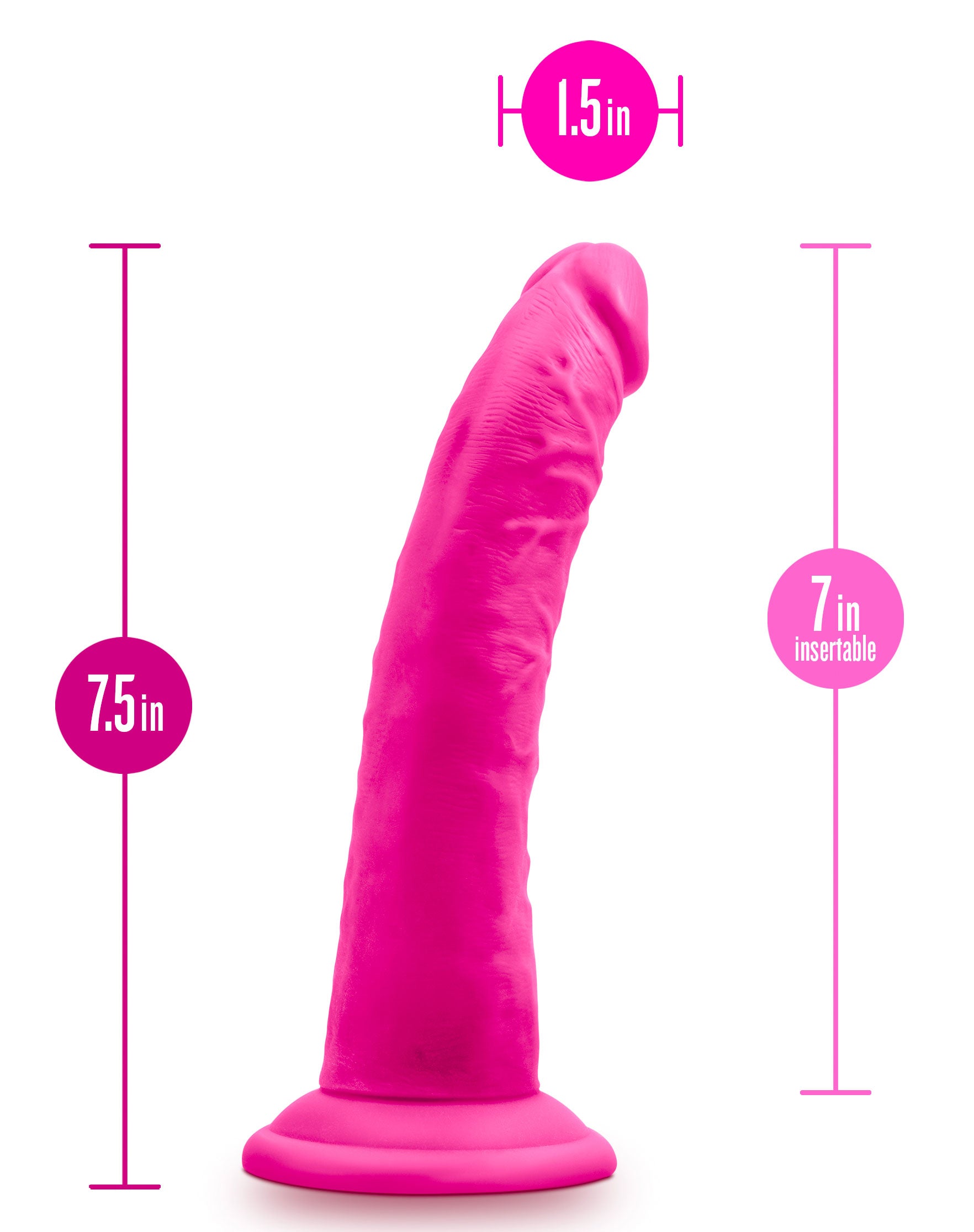 Au Naturel - Bold - Jack - 7 Inch Dildo - Pink | 819835027270 | Available at EroticWarehouse.com