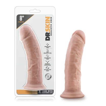 Dr. Skin - 8 Inch Cock W / Suction Cup - Vanilla | 819835021414 | Available at EroticWarehouse.com