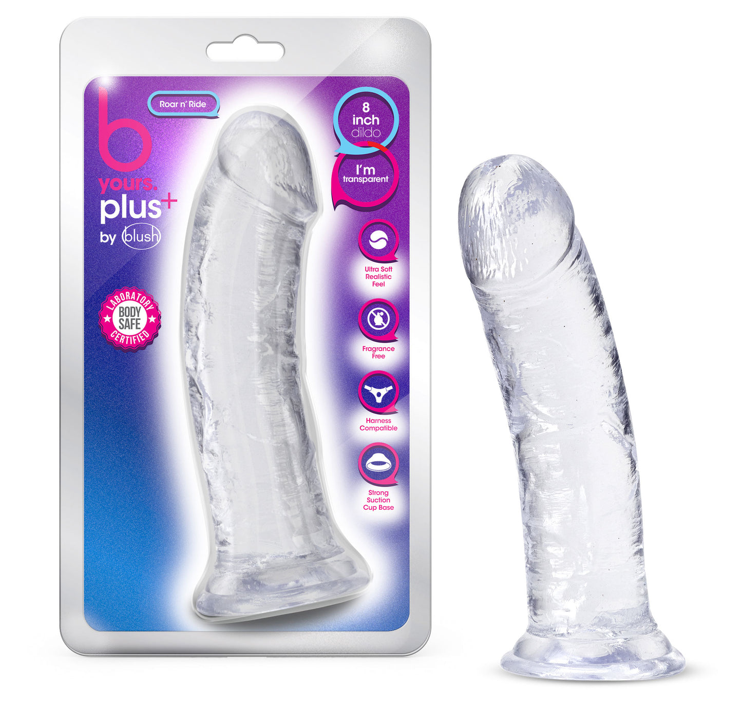 B Yours Plus - Roar N” Ride - Clear | 819835026785 | Available at EroticWarehouse.com