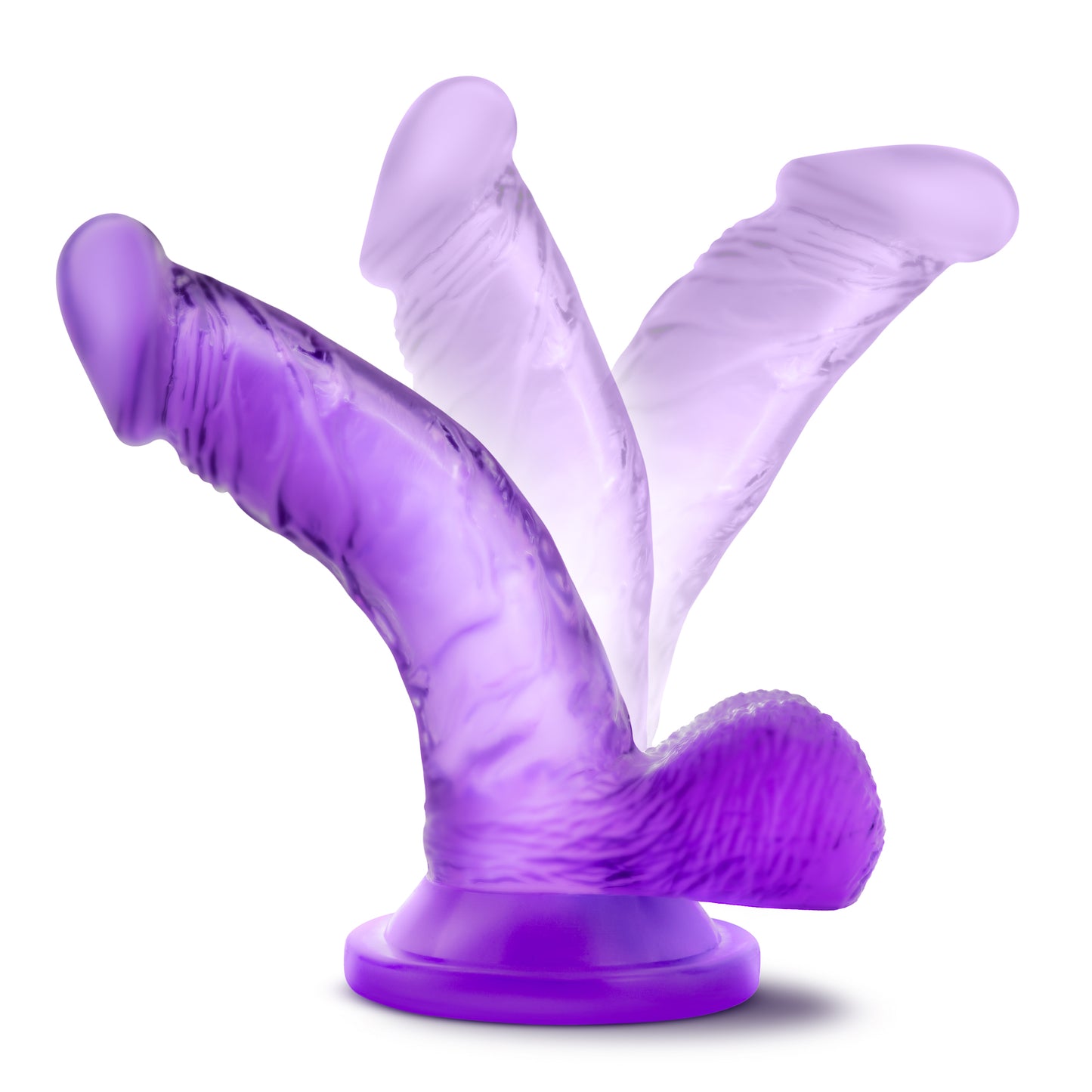 Naturally Yours - 4 Inch Mini Cock - Purple | 819835020257 | Available at EroticWarehouse.com