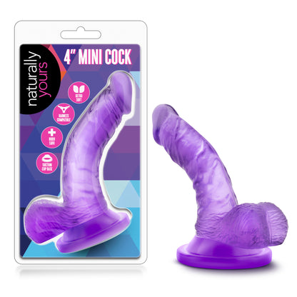 Naturally Yours - 4 Inch Mini Cock - Purple | 819835020257 | Available at EroticWarehouse.com