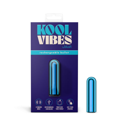 Kool Vibes - Rechargeable Mini Bullet - Blueberry | 850002870558 | Available at EroticWarehouse.com