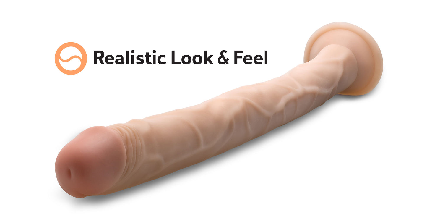 Dr. Skin - 19 Inch Dildo - Beige | 819835029113 | Available at EroticWarehouse.com