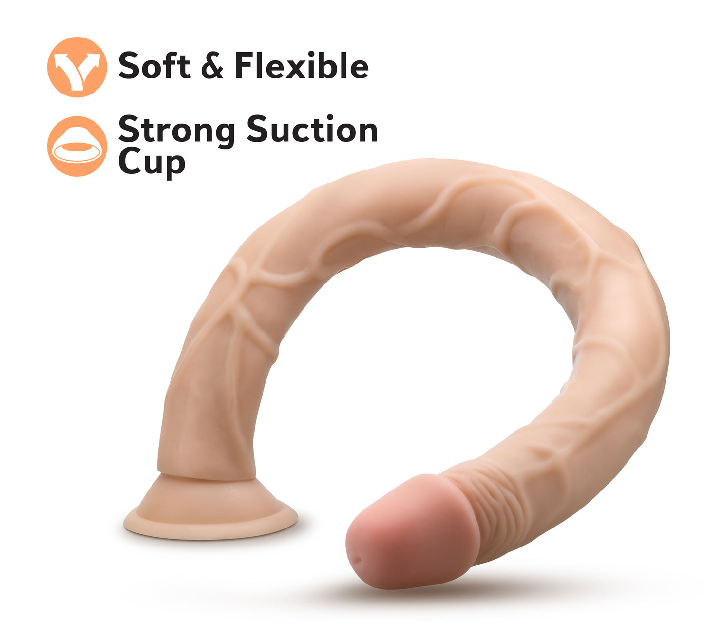 Dr. Skin - 19 Inch Dildo - Beige | 819835029113 | Available at EroticWarehouse.com