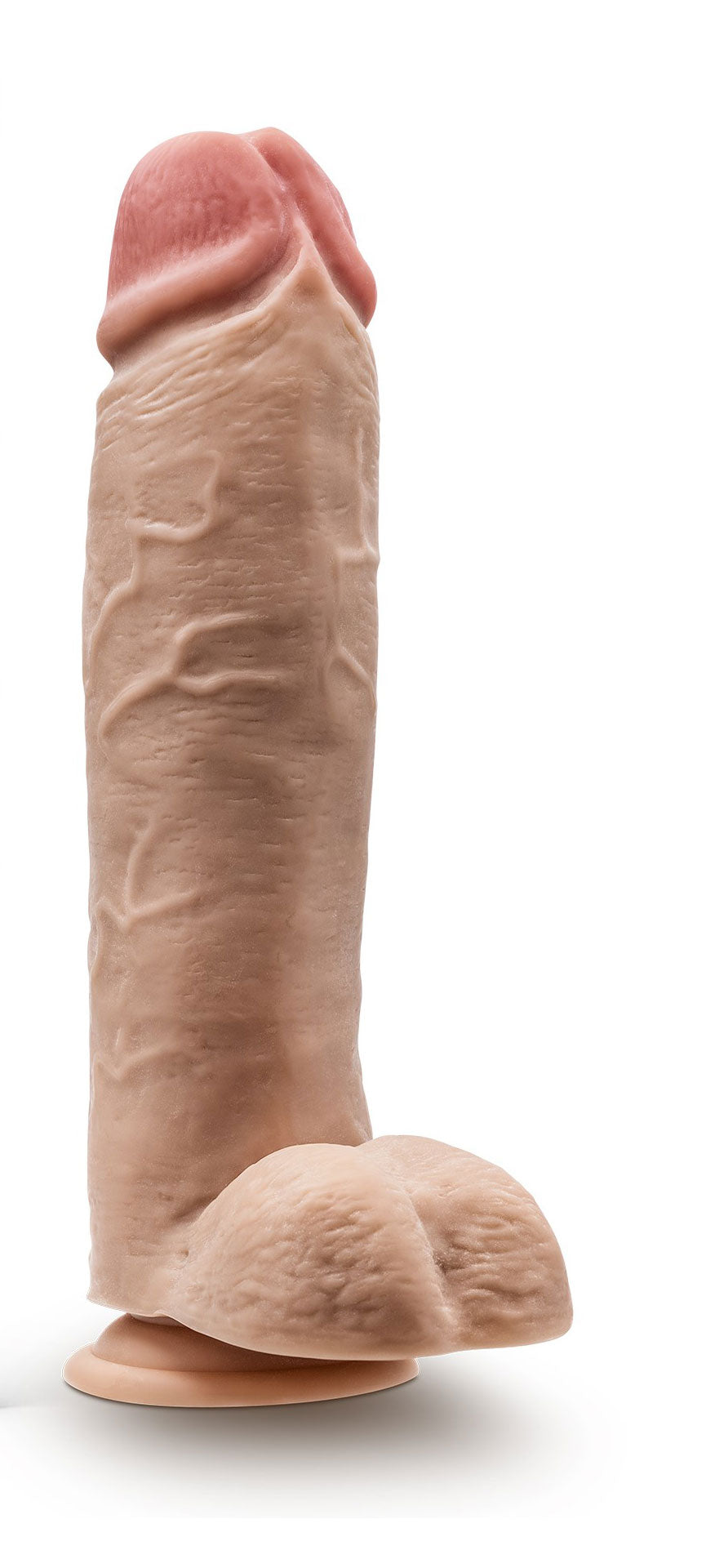 Dr. Skin - Mr. Mister - 10.5 Inch Dildo With Balls - Beige | 819835029397 | Available at EroticWarehouse.com