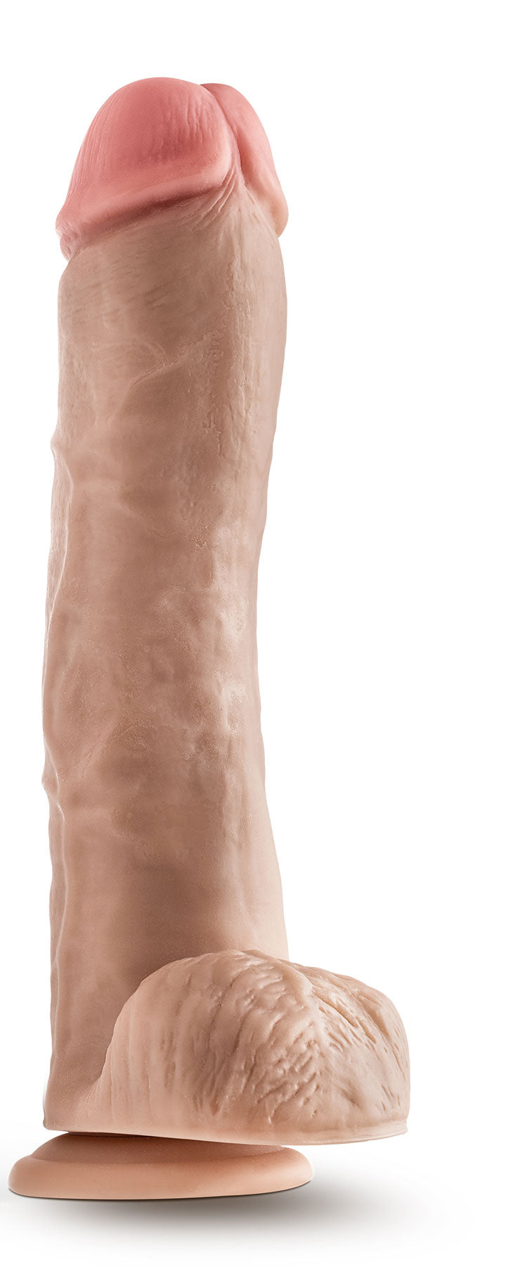 Dr. Skin - Mr. Savage - 11.5 Inch Dildo With Balls - Beige | 819835029410 | Available at EroticWarehouse.com