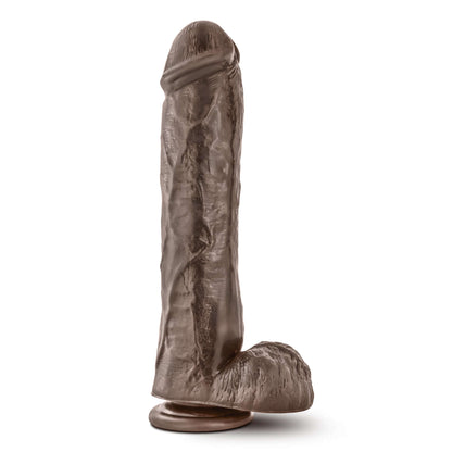 Dr. Skin Mr. Savage 11.5 Inch Dildo With Suction Cup - Chocolate | 855215007159 | Available at EroticWarehouse.com