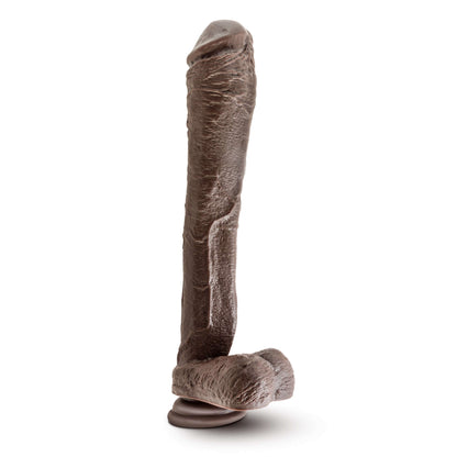 Dr. Skin Mr. Ed 13 Inch Dildo With Suction Cup - Chocolate | 855215007142 | Available at EroticWarehouse.com