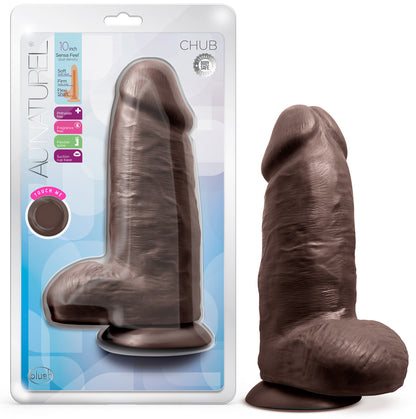 Au Naturel - Chub - 10 Inch Dildo - Chocolate | 819835027218 | Available at EroticWarehouse.com