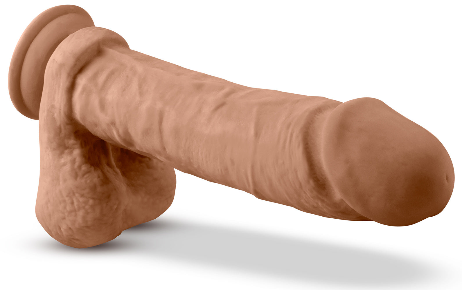 Dr. Skin Silicone - Dr. Julian - 9 Inch Dildo With Suction Cup - Mocha | 819835027775 | Available at EroticWarehouse.com