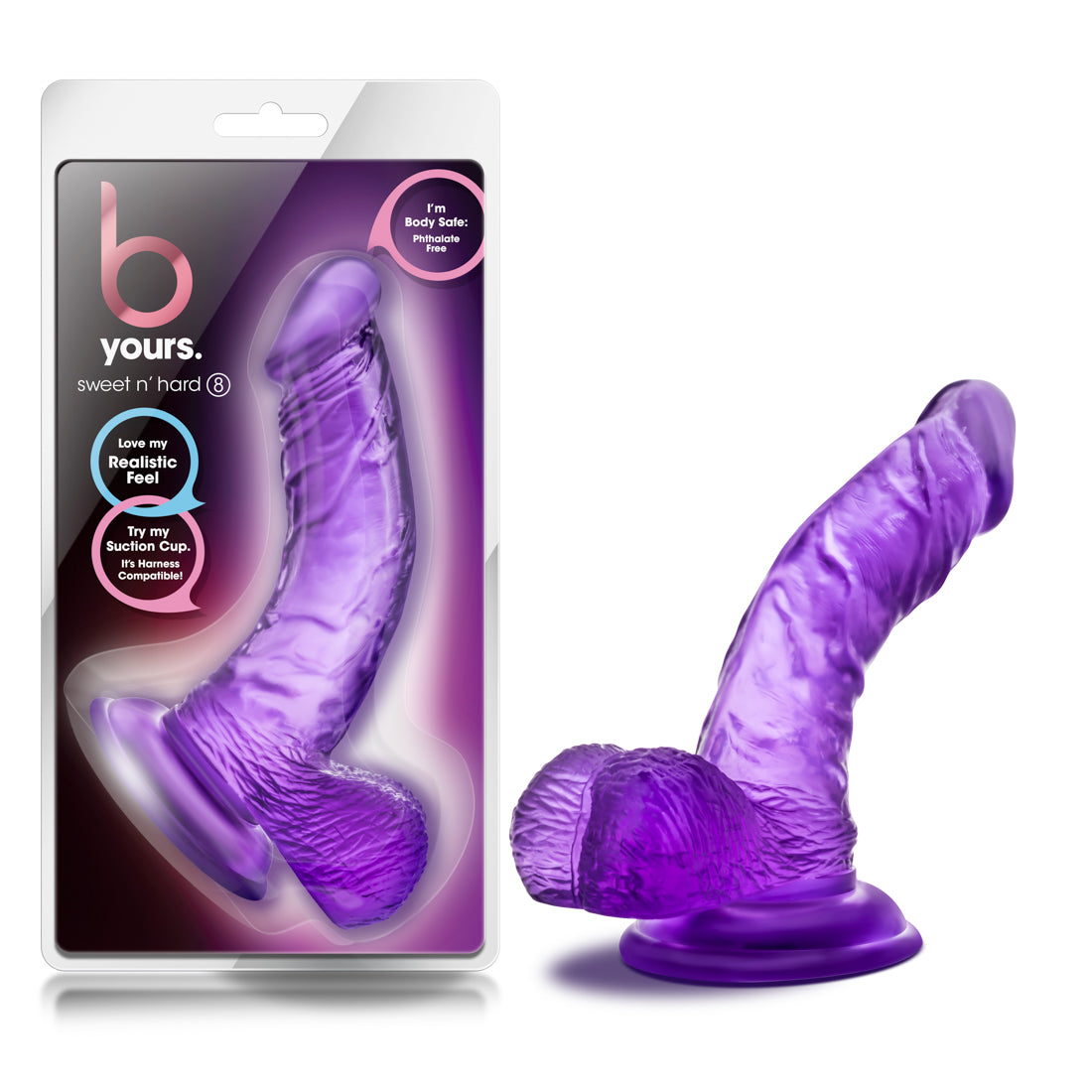 B Yours - Sweet n' Hard 8 - Purple | 702730698648 | Available at EroticWarehouse.com