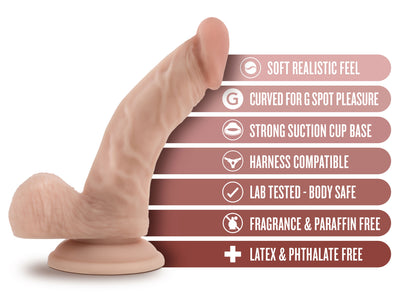 Dr. Skin - Dr. Stephen - 6.5 Inch Dildo With Balls - Beige | 819835024620 | Available at EroticWarehouse.com