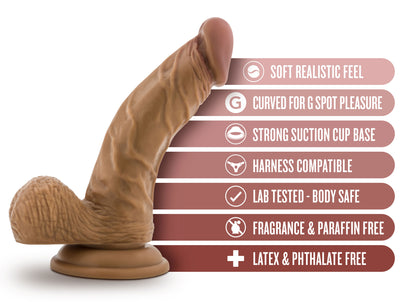 Dr. Skin - Dr. Stephen - 6.5 Inch Dildo With Balls - Tan | 819835029281 | Available at EroticWarehouse.com