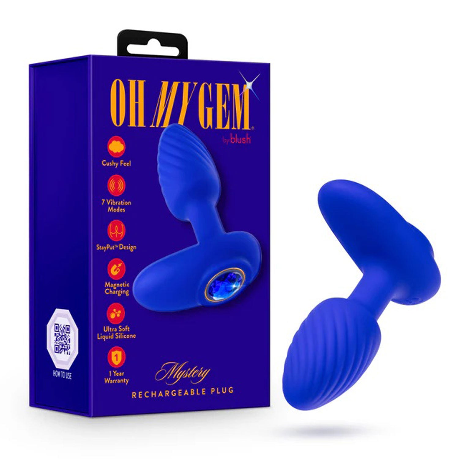 Oh My Gem - Mystery Plug - Sapphire - Blue | 810138370551 | Available at EroticWarehouse.com