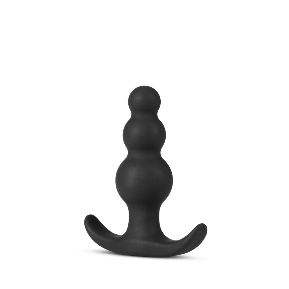 Anal Adventures Platinum - Beaded Plug - Black | 819835025825 | Available at EroticWarehouse.com
