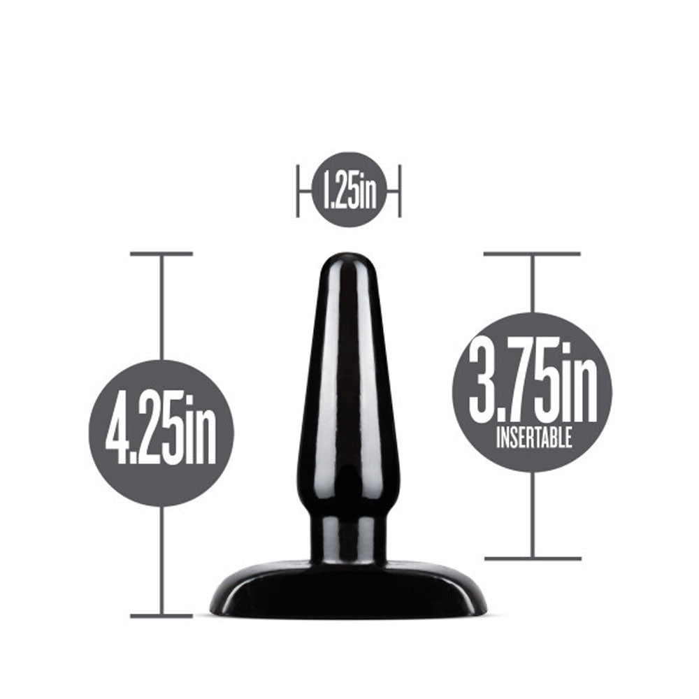 Anal Adventures - Basic Anal Plug - Small - Black | 819835024972 | Available at EroticWarehouse.com