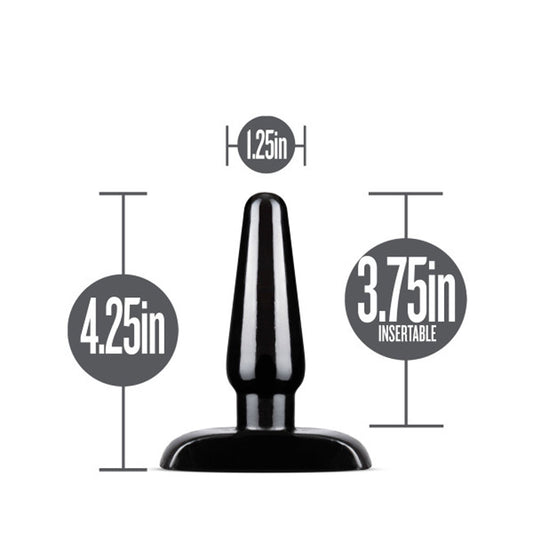 Anal Adventures - Basic Anal Plug - Small - Black | 819835024972 | Available at EroticWarehouse.com