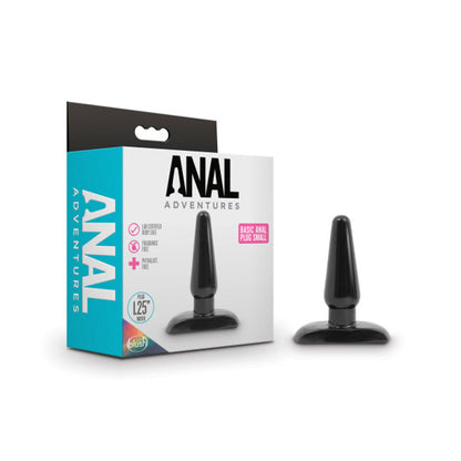 Anal Adventures - Basic Anal Plug - Small - Black | 819835024972 | Available at EroticWarehouse.com