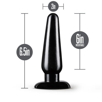 Anal Adventures - Basic Anal Plug - Large - Black | 819835024996 | Available at EroticWarehouse.com