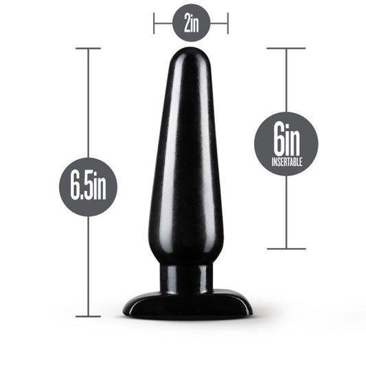 Anal Adventures - Basic Anal Plug - Large - Black | 819835024996 | Available at EroticWarehouse.com