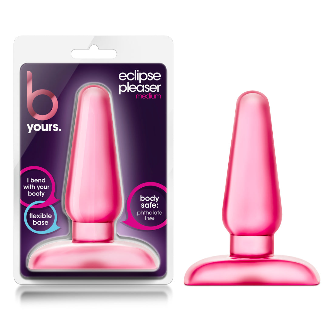 B Yours Eclipse Pleaser - Medium - Pink | 702730681817 | Available at EroticWarehouse.com