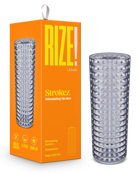 Rize - Strokez - Clear | 819835029243 | Available at EroticWarehouse.com