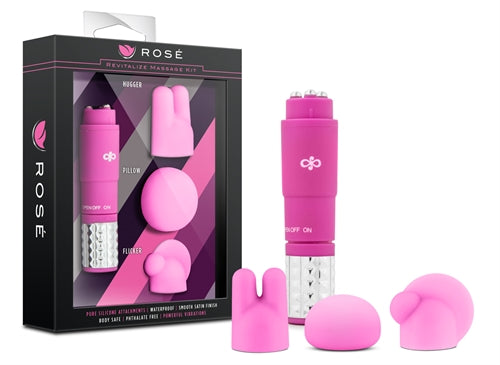 Rose Revitalize Massage Kit - Pink | 702730698860 | Available at EroticWarehouse.com