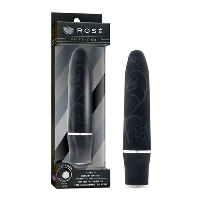 Rose - Bliss Vibe - Black | 702730697139 | Available at EroticWarehouse.com